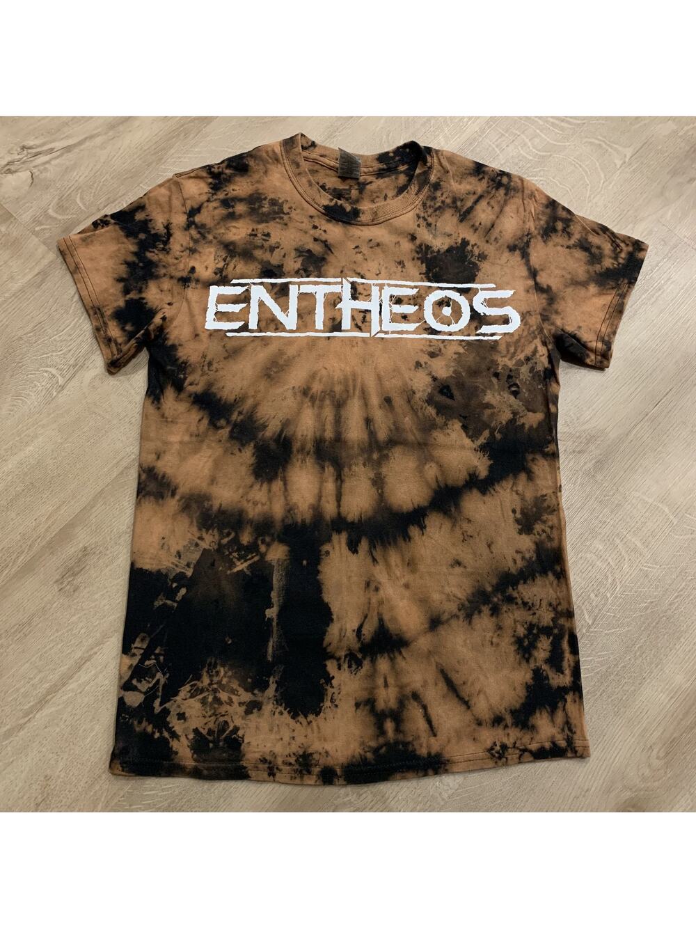 Etheos Limited Edition Head of Eyes Bleach Dye T-Shirt Men's S Death Metal Band